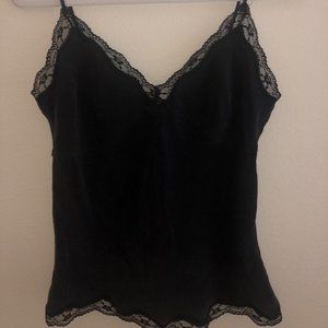 Allyson Taylor Black lace Cami/Tank Top